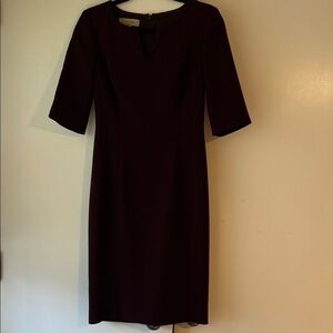 Hobbs London Chic Burgundy Dress